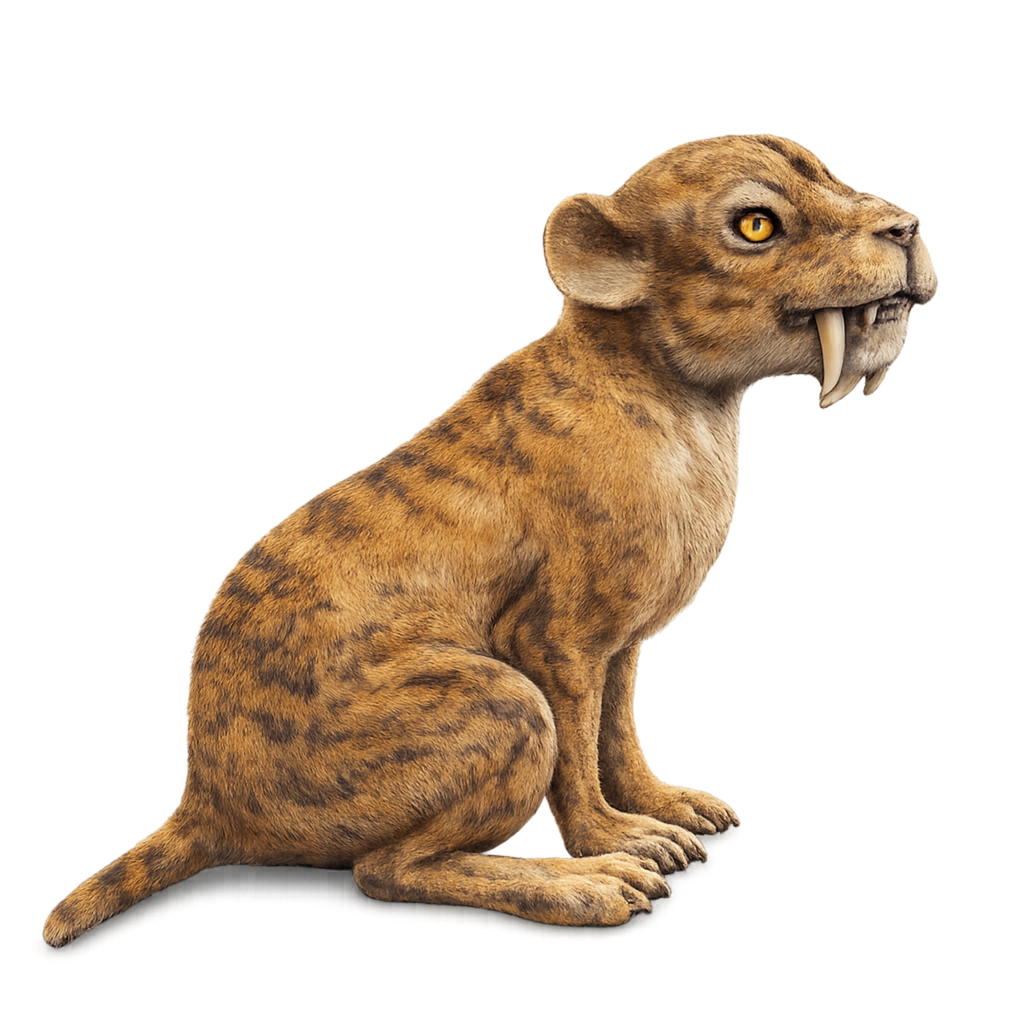 Painted Barbourofelis Cub miniature