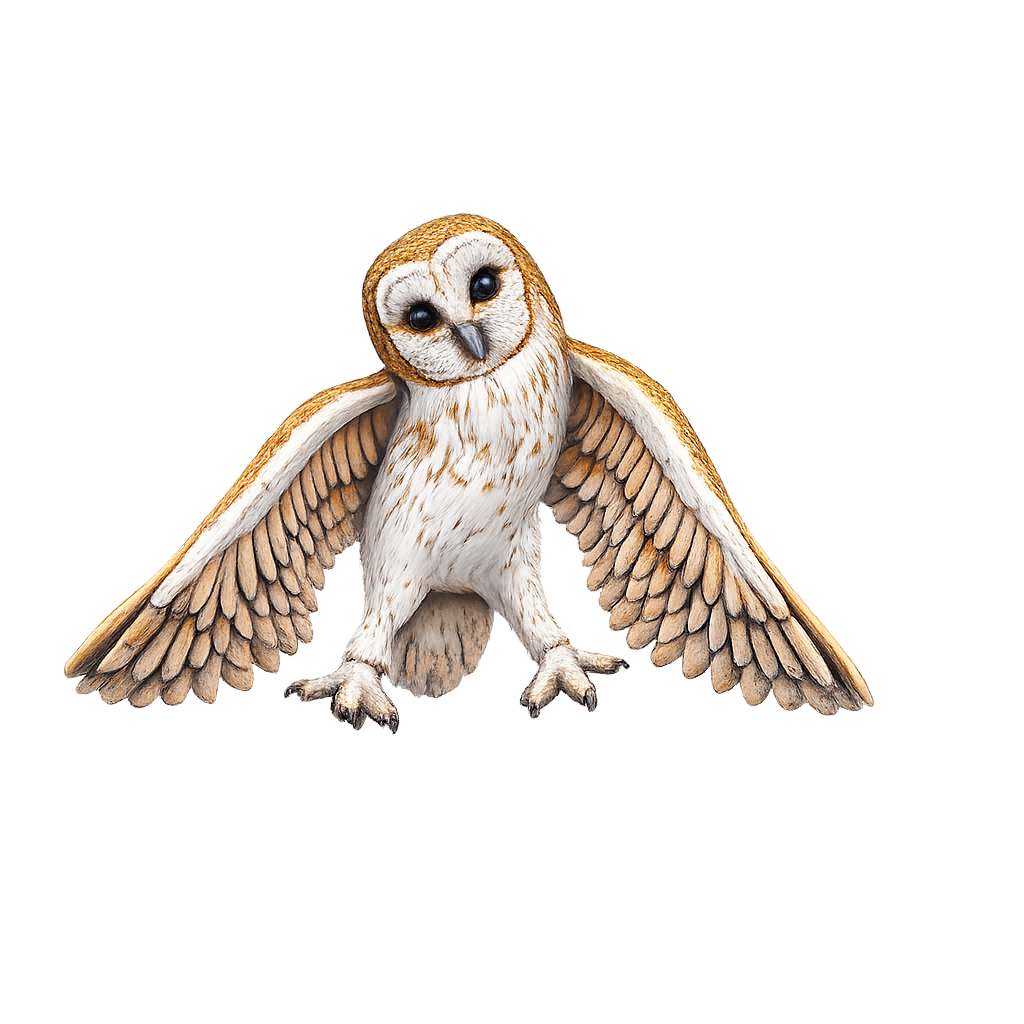 Painted Barn Owl Miniature