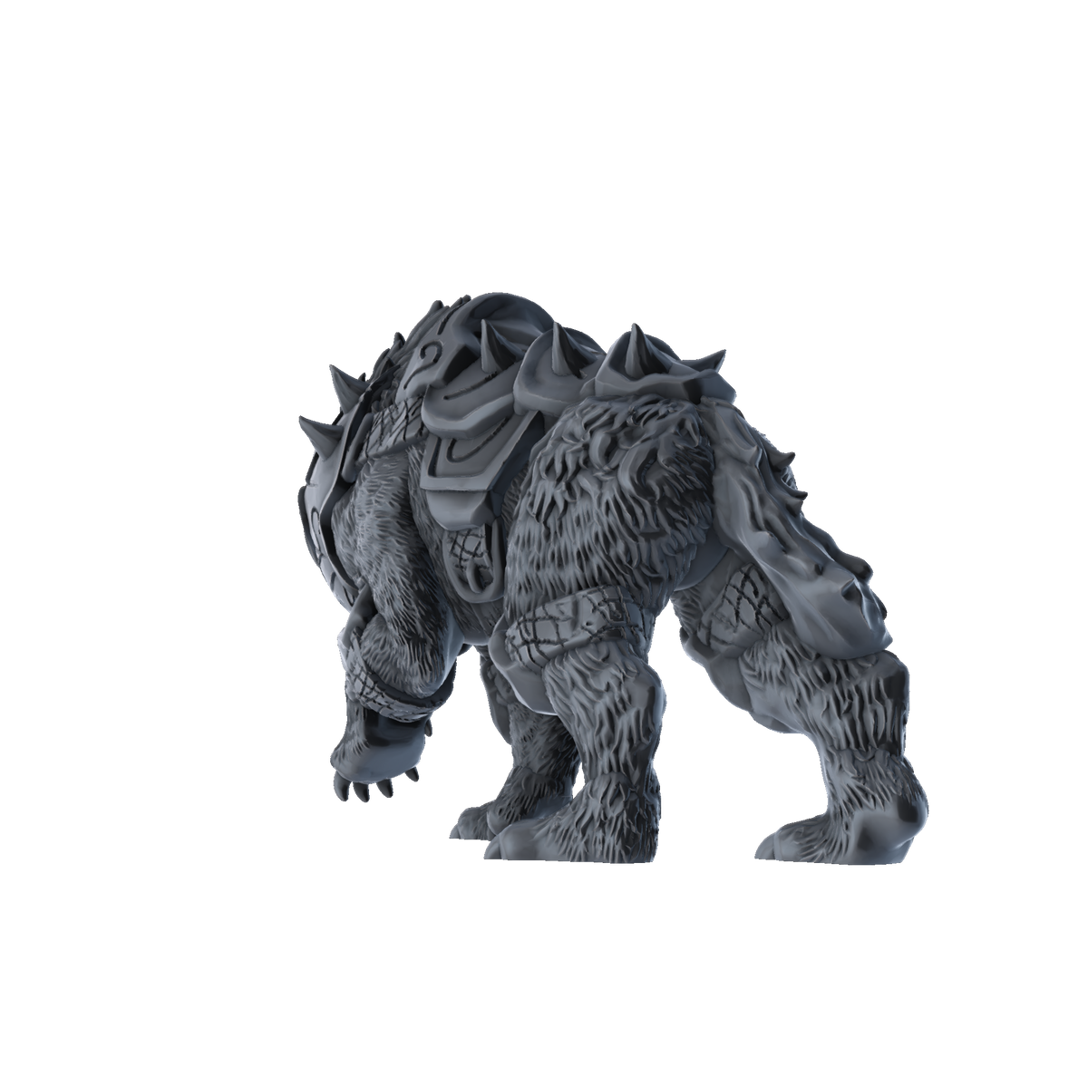 3D printed Battle Cat Armoured rear view