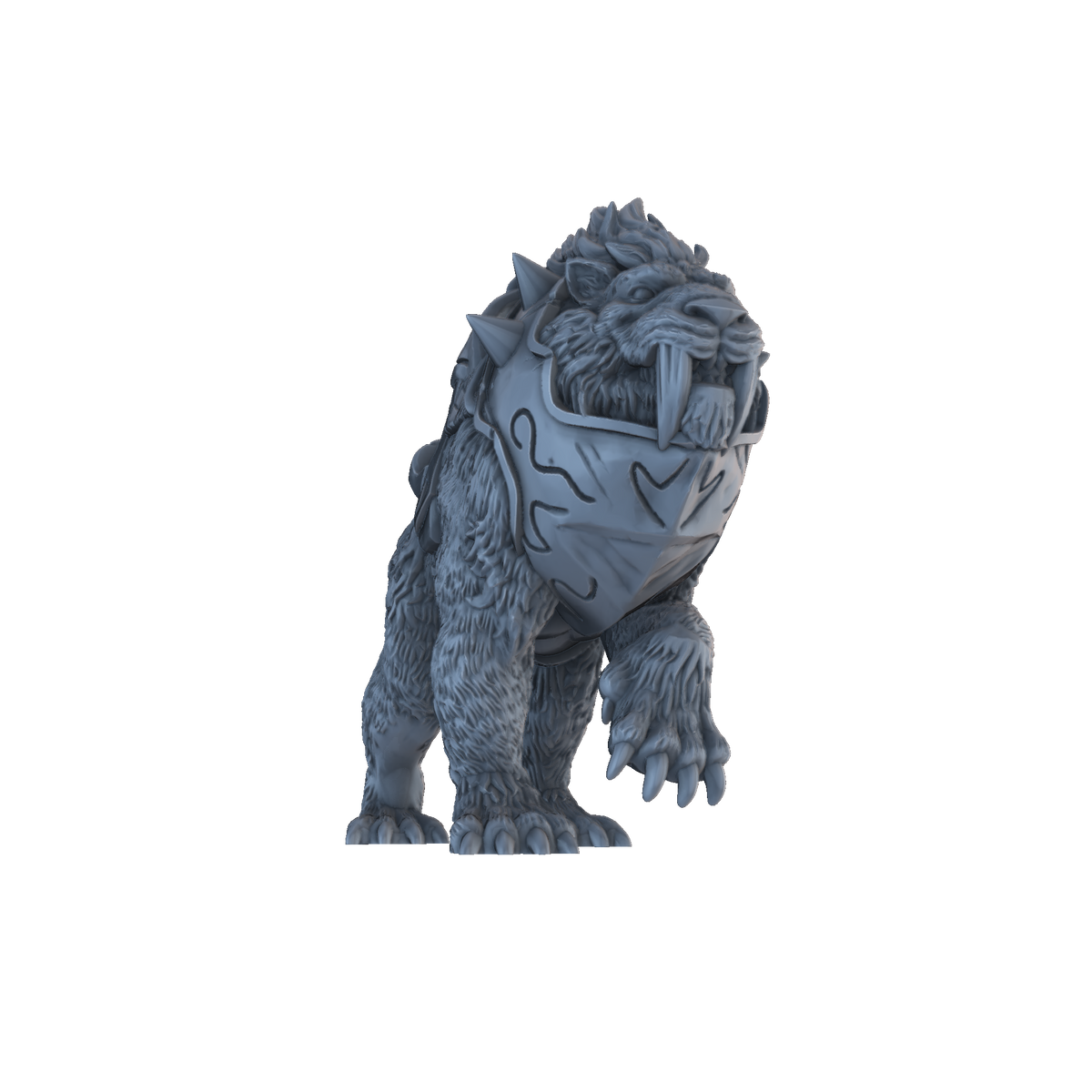 3D printed Battle Cat mount front view