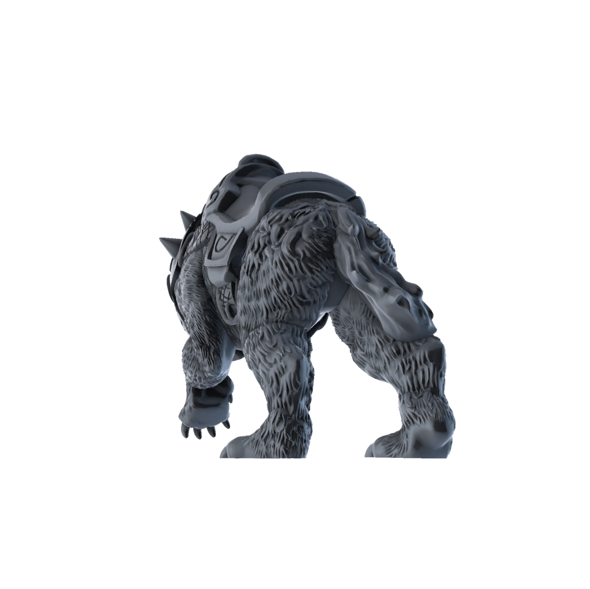 3D printed Battle Cat mount rear view