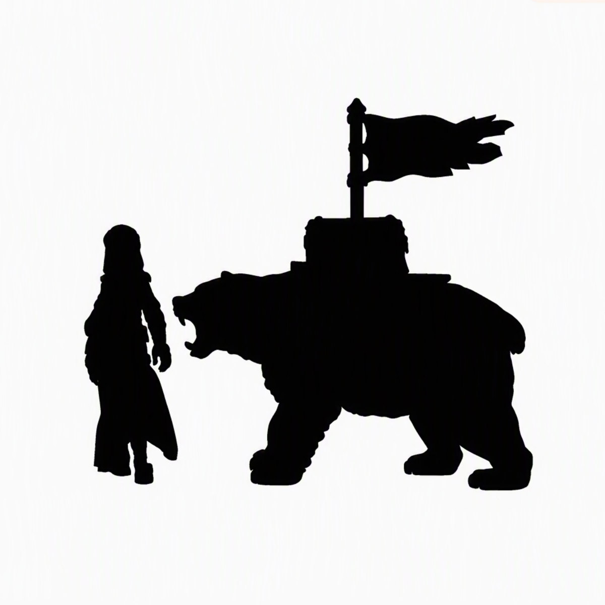 Bear of faith scale comparison to 28mm human miniature