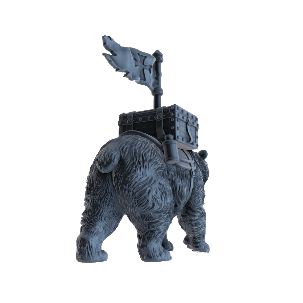 3D printed Bear of faith rear view
