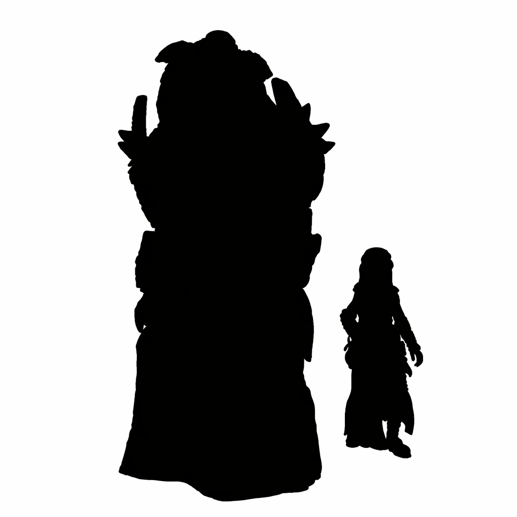 Bear on rock scale comparison to 28mm human miniature