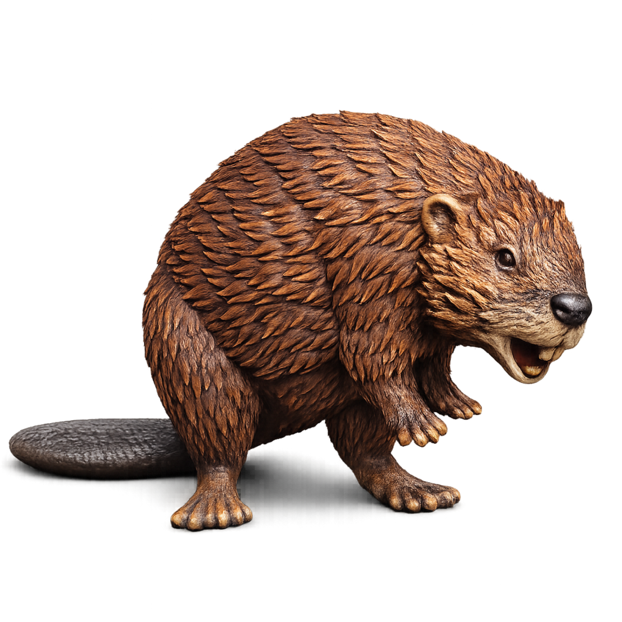 Painted Beaver Miniature
