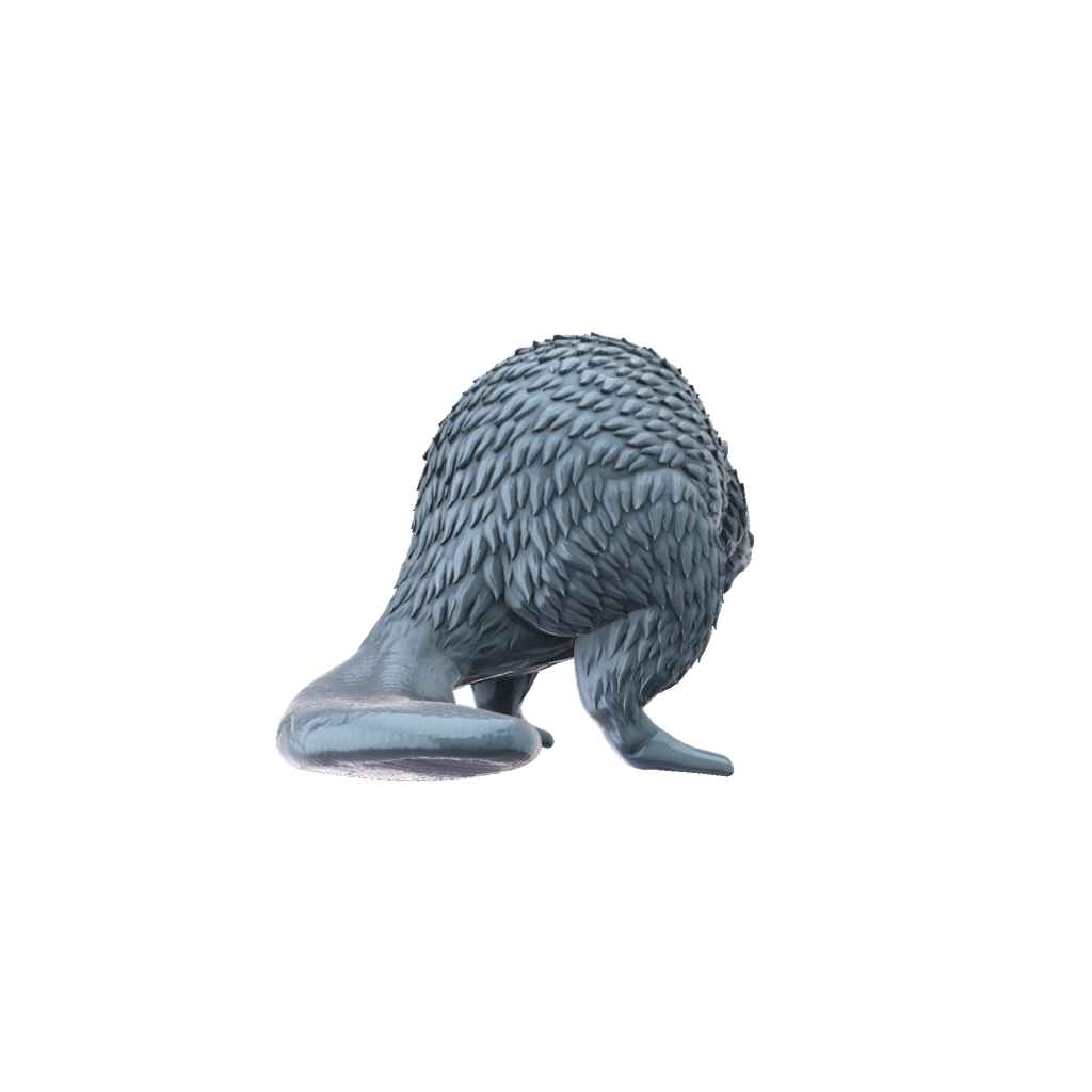 3D printed beaver rear view