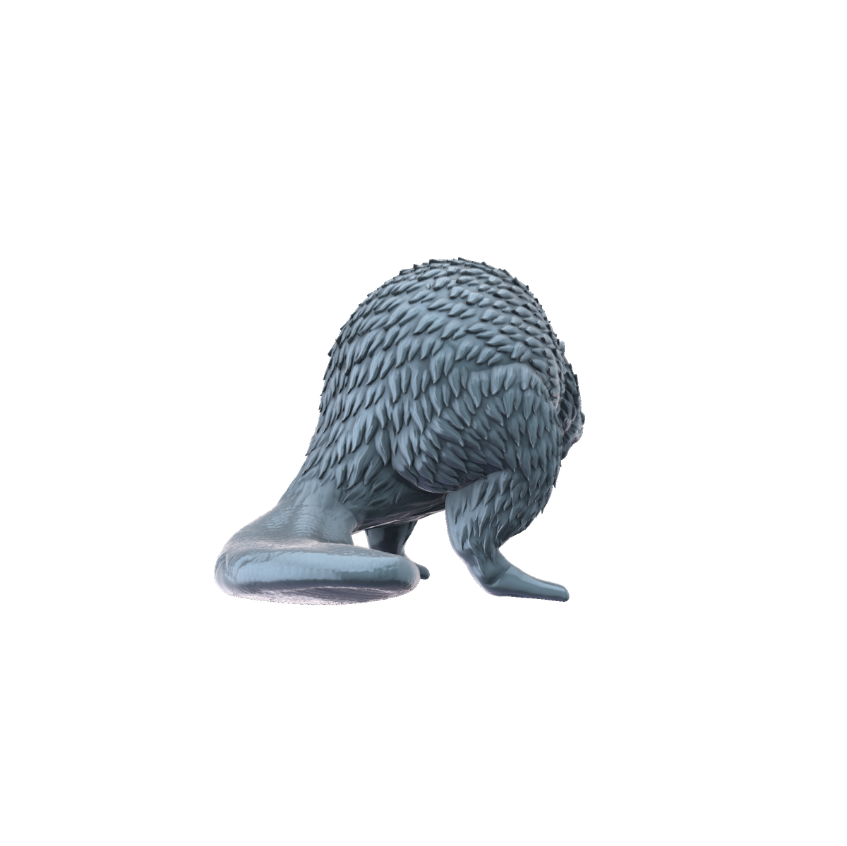 3D printed beaver rear view