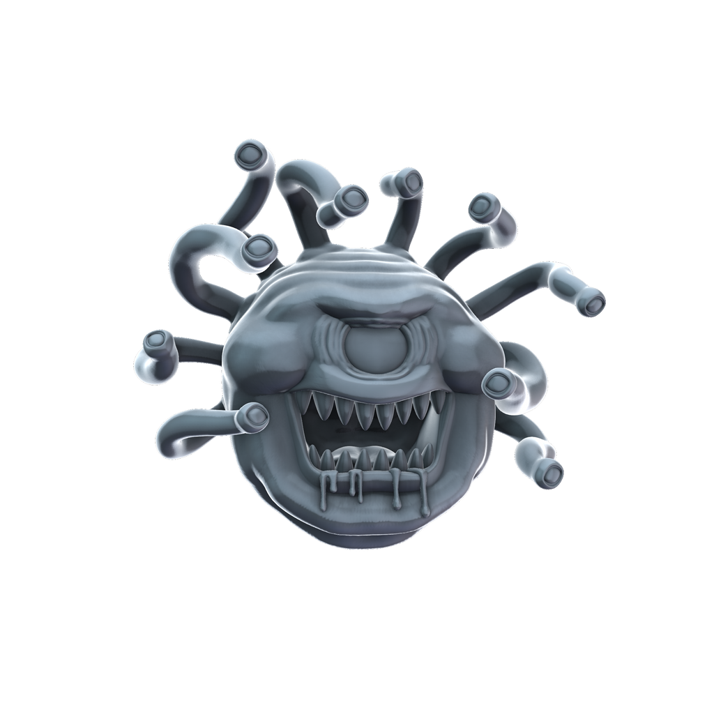 3D printed Beholder front view