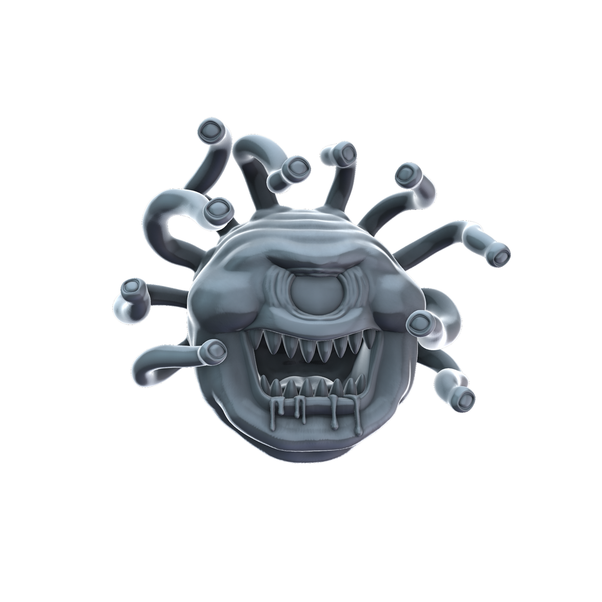 3D printed Beholder front view
