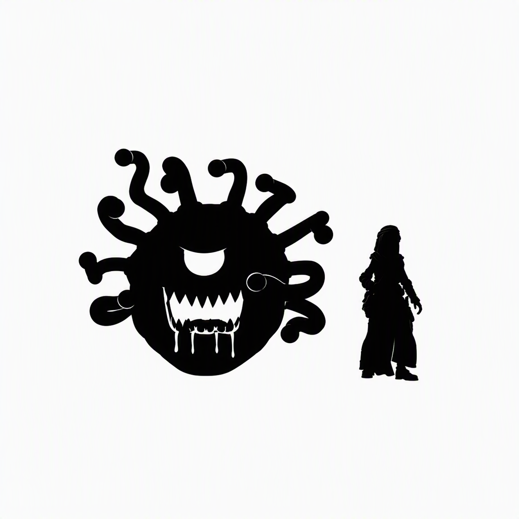 Beholder scale comparison to 28mm human miniature