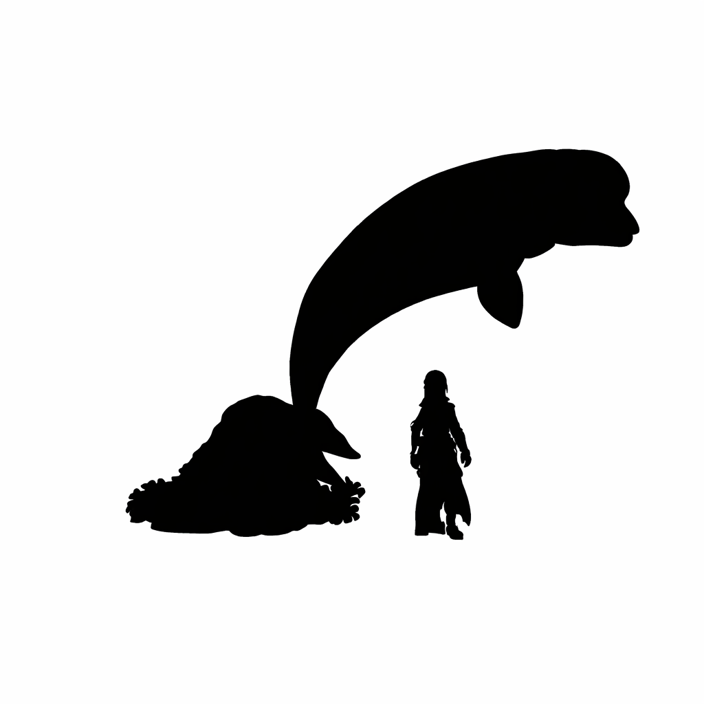 Beluga scale comparison to a 28mm human miniature