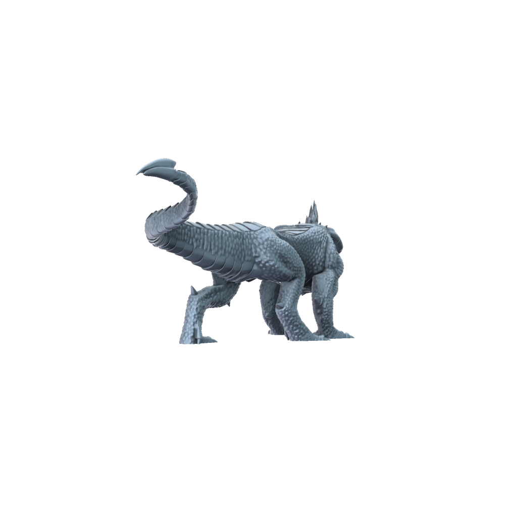 3D printed Black Guard Drake rear view