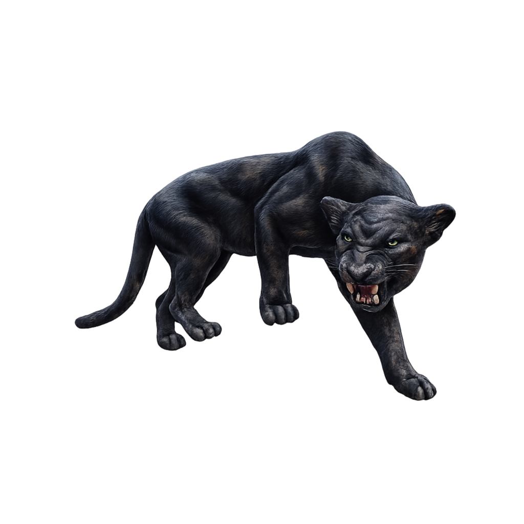 Painted Black Panther miniature