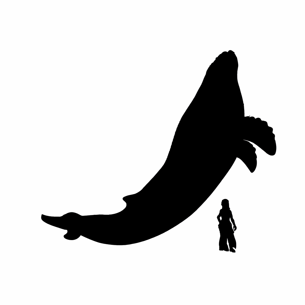Blue Whale scale comparison to a 28mm human miniature