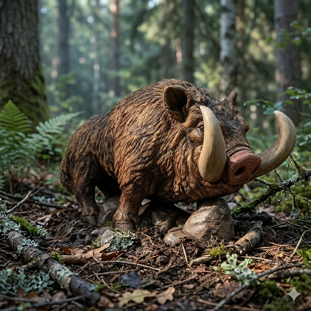 Wild Boar Juvenile - 28mm Miniature