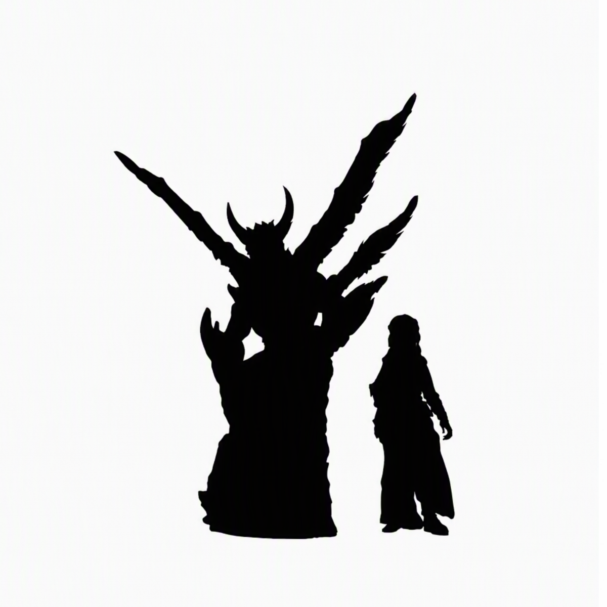 Bone Devil scale comparison to 28mm human miniature