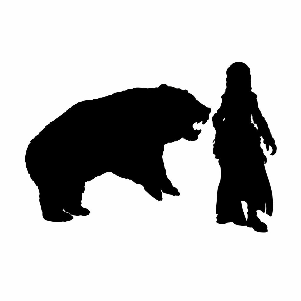 Brown Bear Scale comparison to 28mm human miniature
