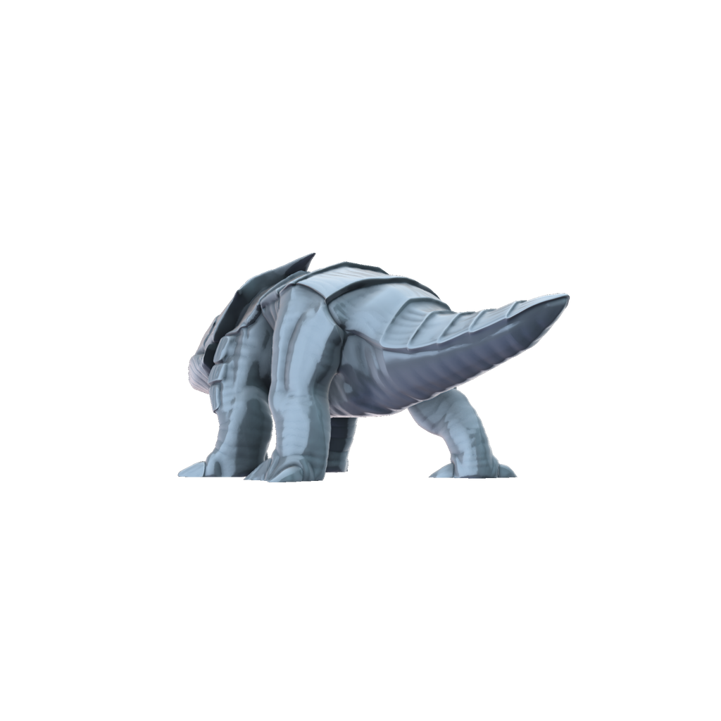 3D printed Bulette rear view