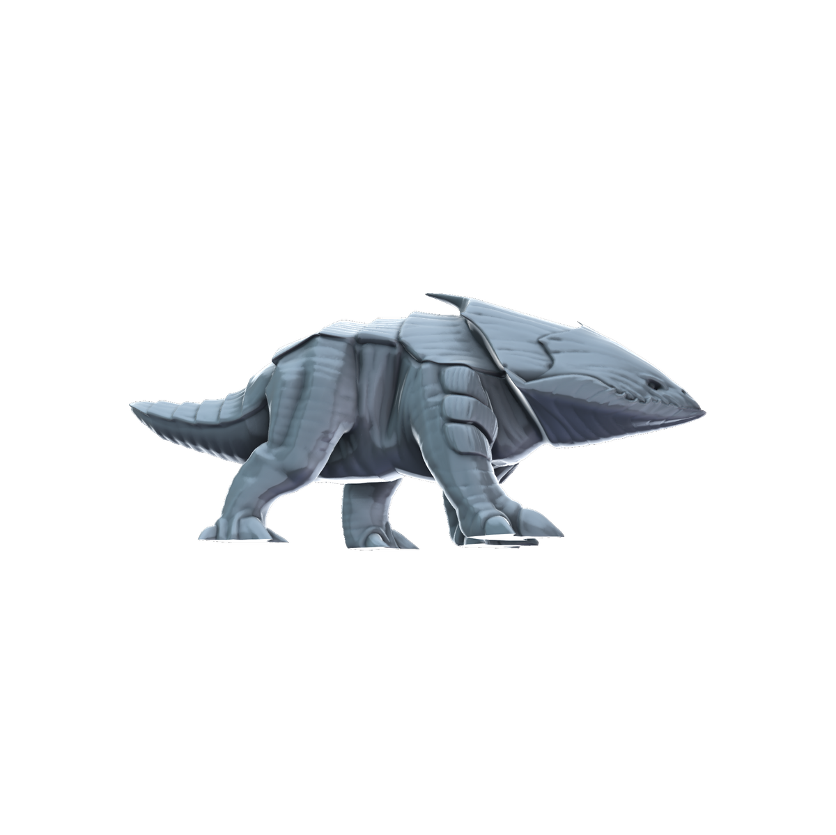 3D printed Bulette side view
