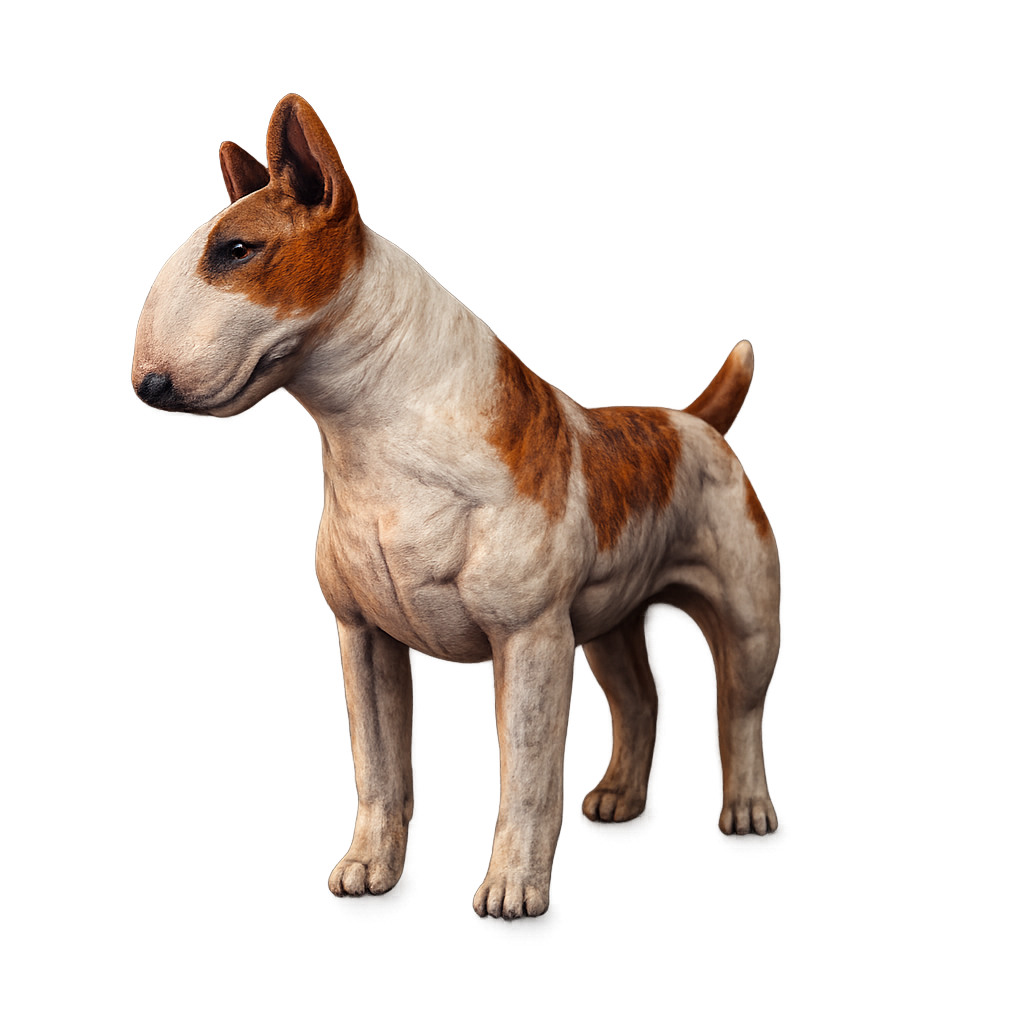 Painted Bull Terrier miniature
