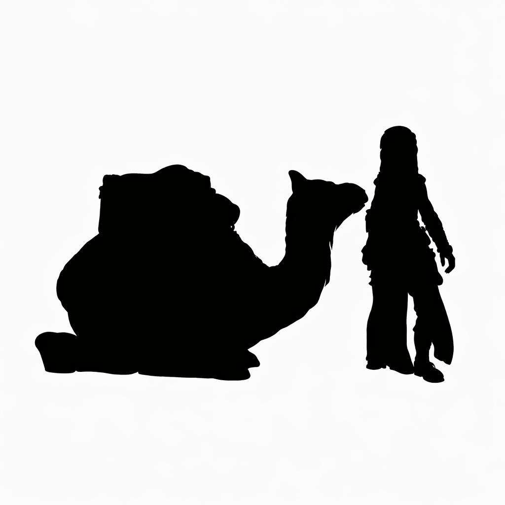 Camel Saddled Laying – 28mm Miniature Pack