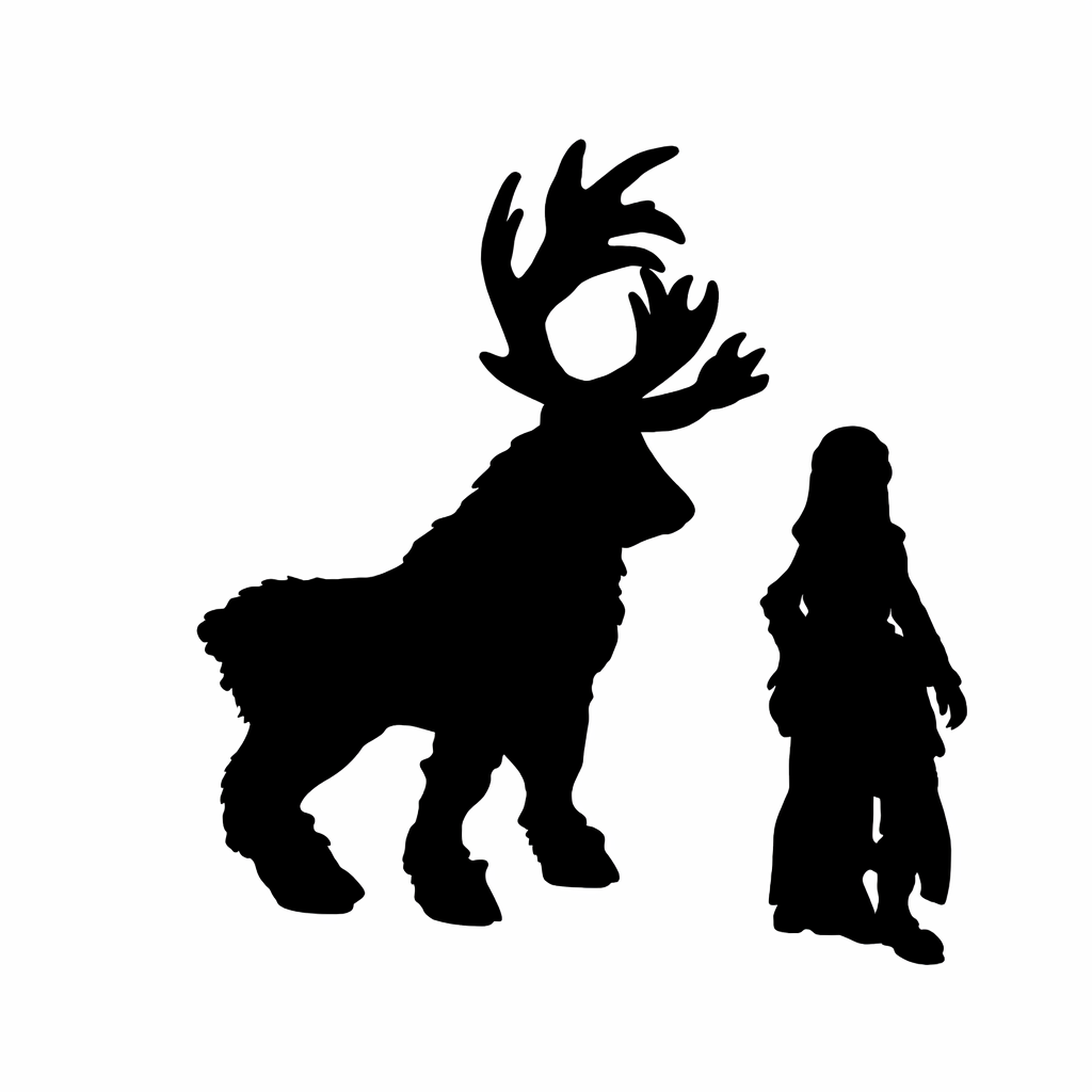 Caribou scale comparison to 28mm human miniature