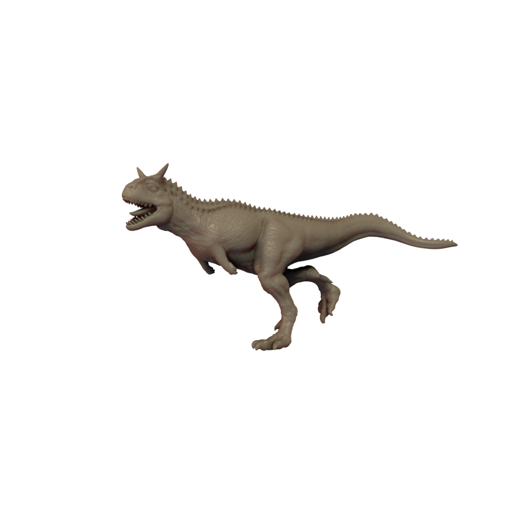 Carnotaurus running render side view