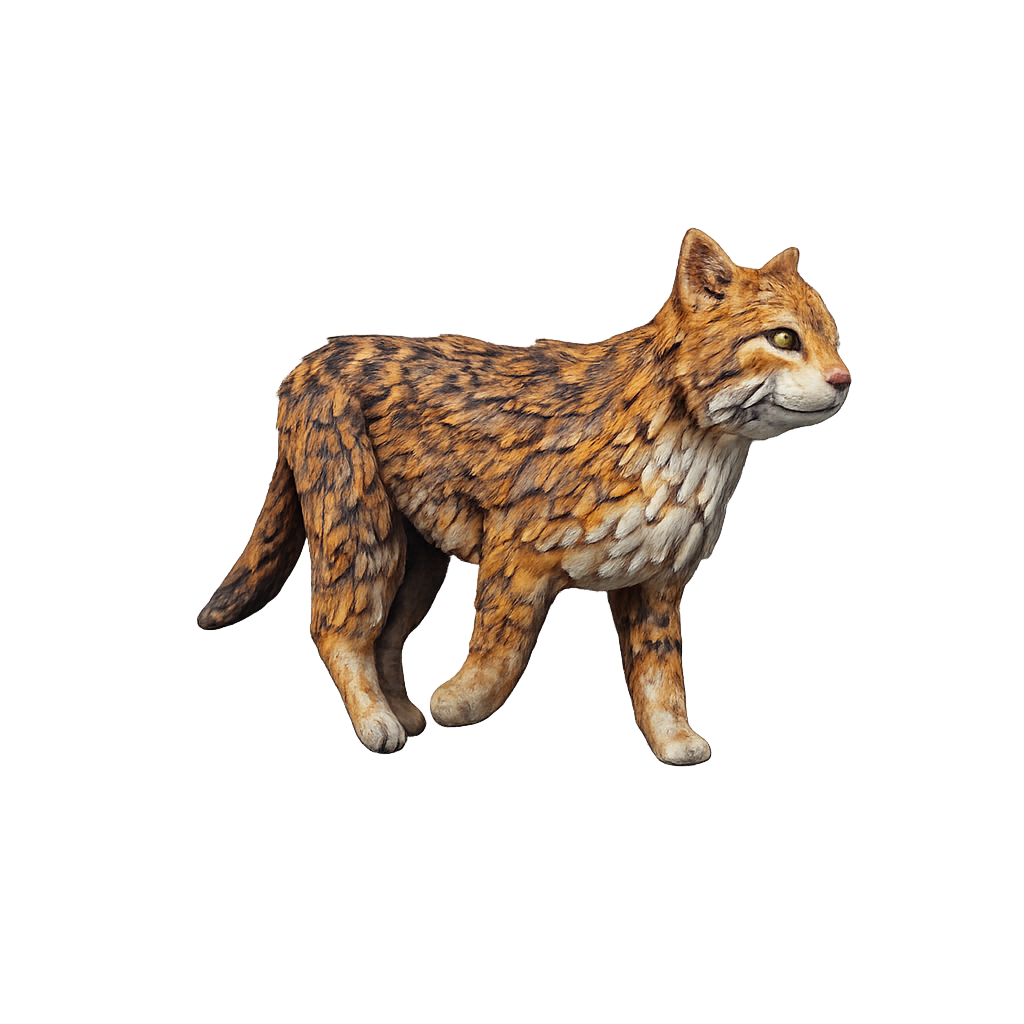 Painted cat miniature