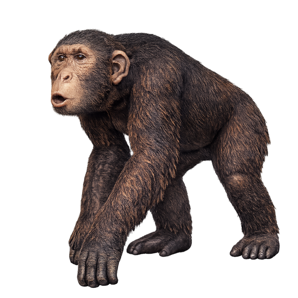 Painted Chimpanzee miniature
