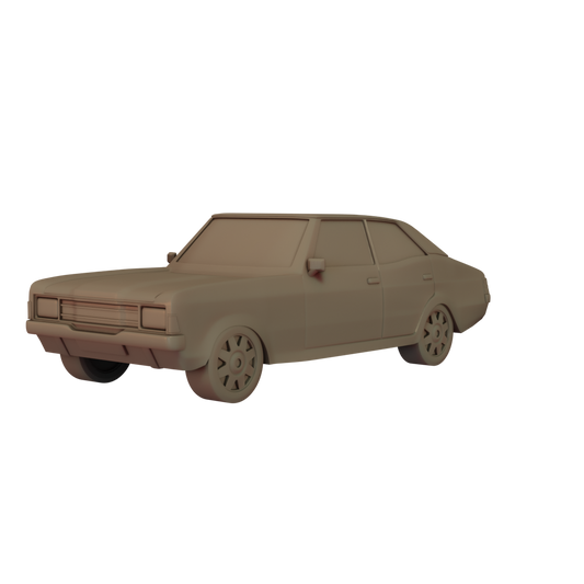 3D Render of Cortina car miniature side Image
