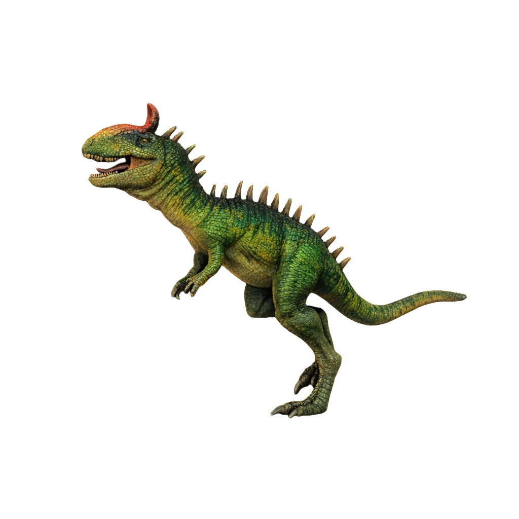 Painted Cryolophosaurus miniature