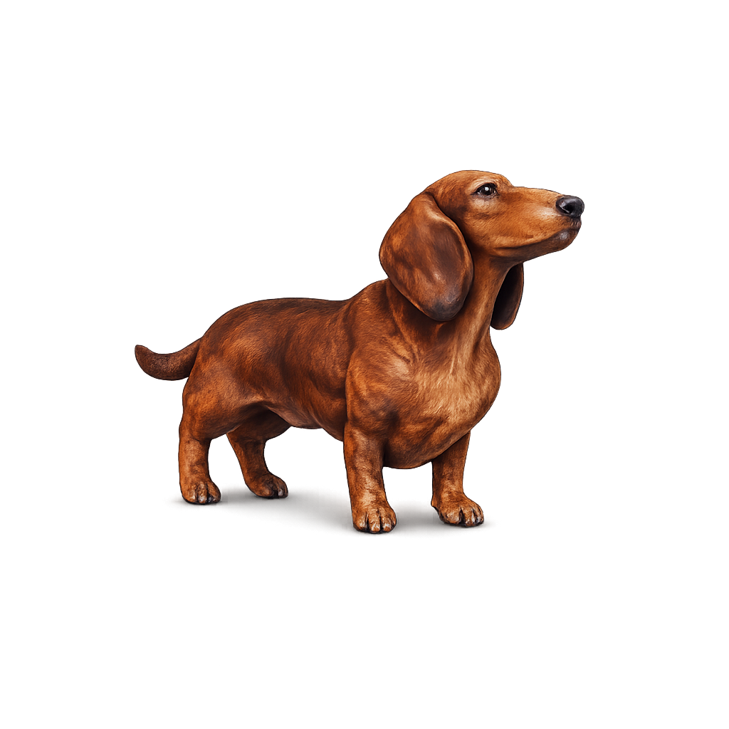 Painted Dachshund miniature