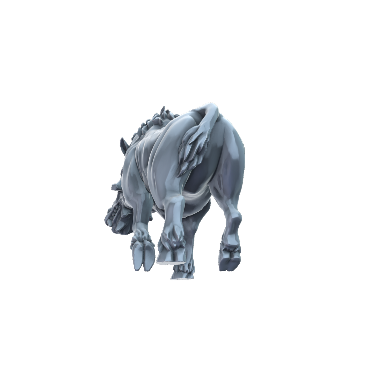 3D printed Daeodon Walking miniature rear view