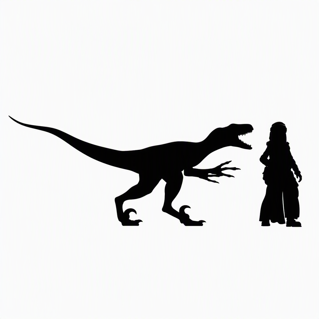 Deinonychus scale comparison to 28mm human miniature