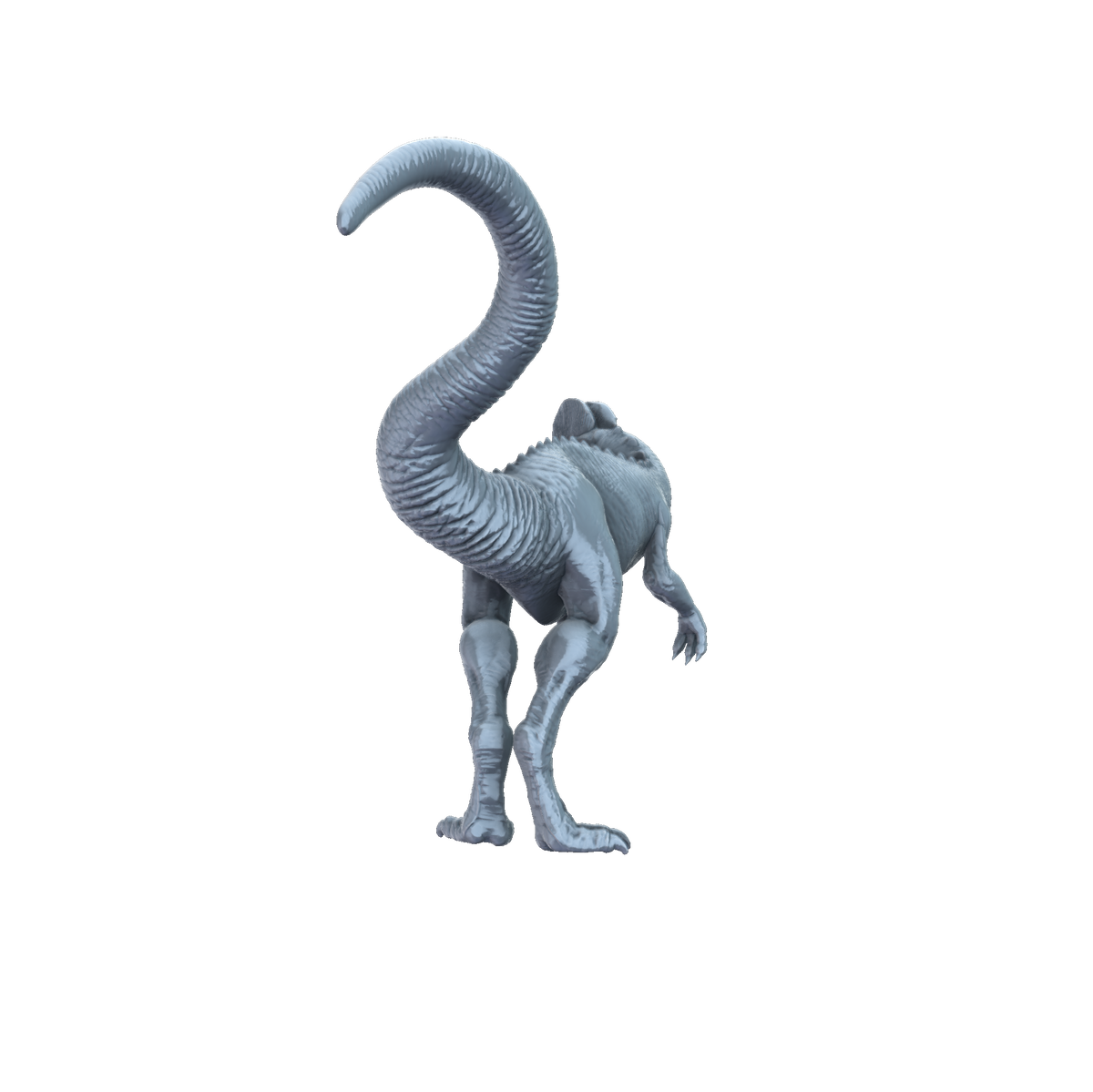3D printed Dilophosaurus rear view