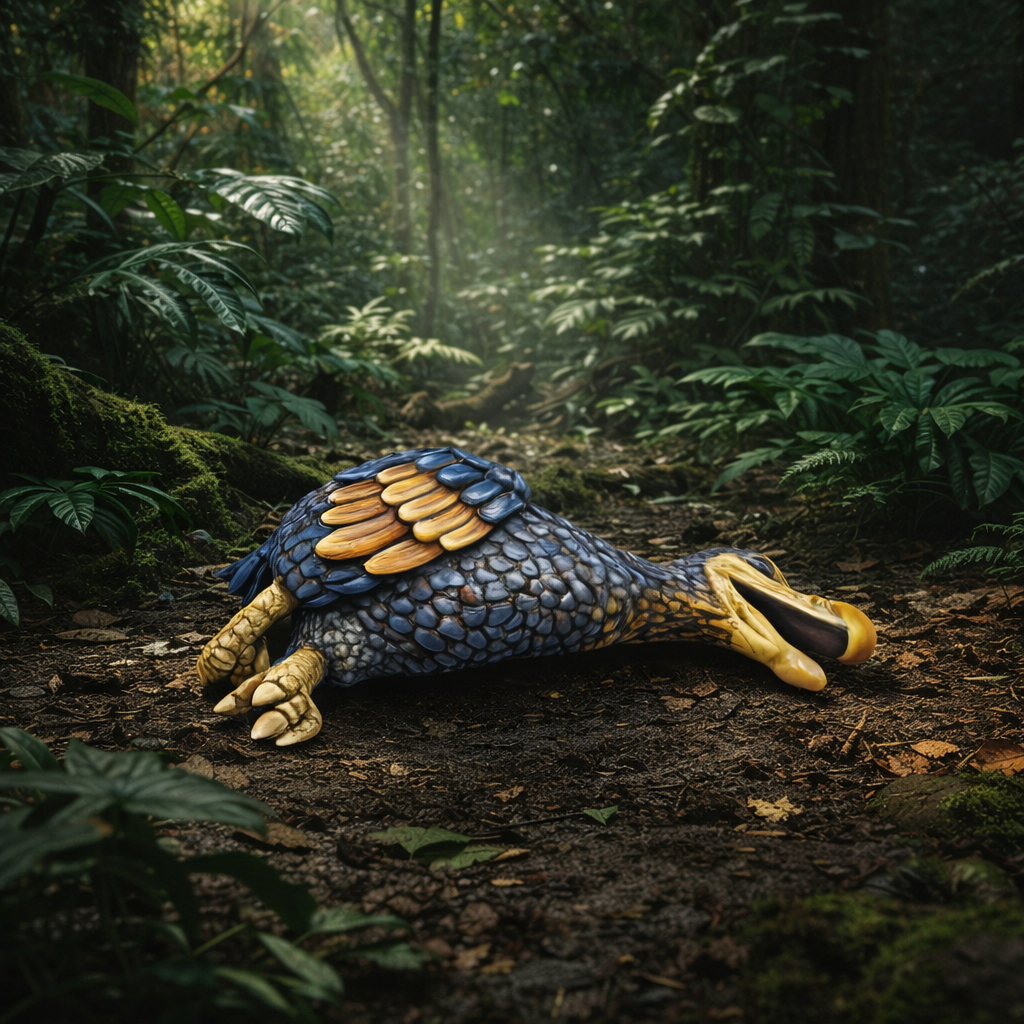 Dodo Dead in a jungle
