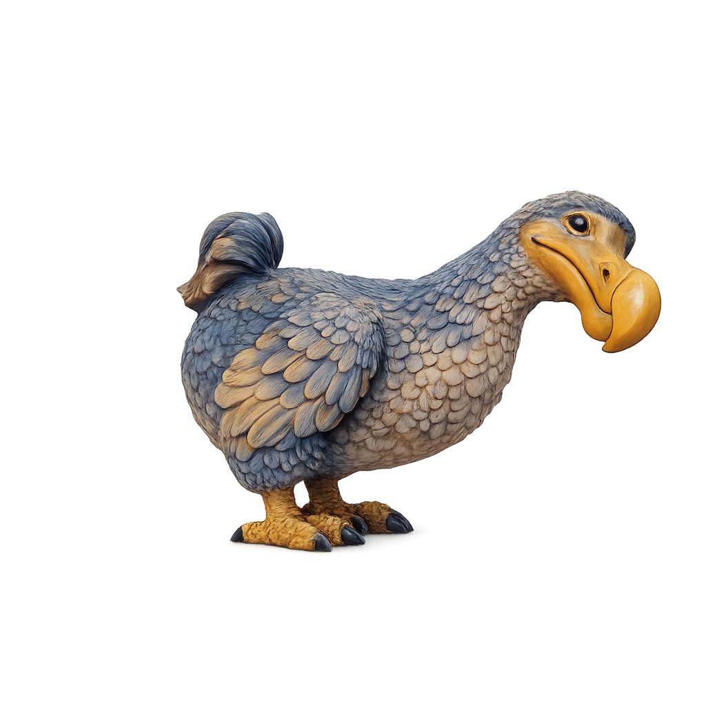 Painted Dodo Looking miniature