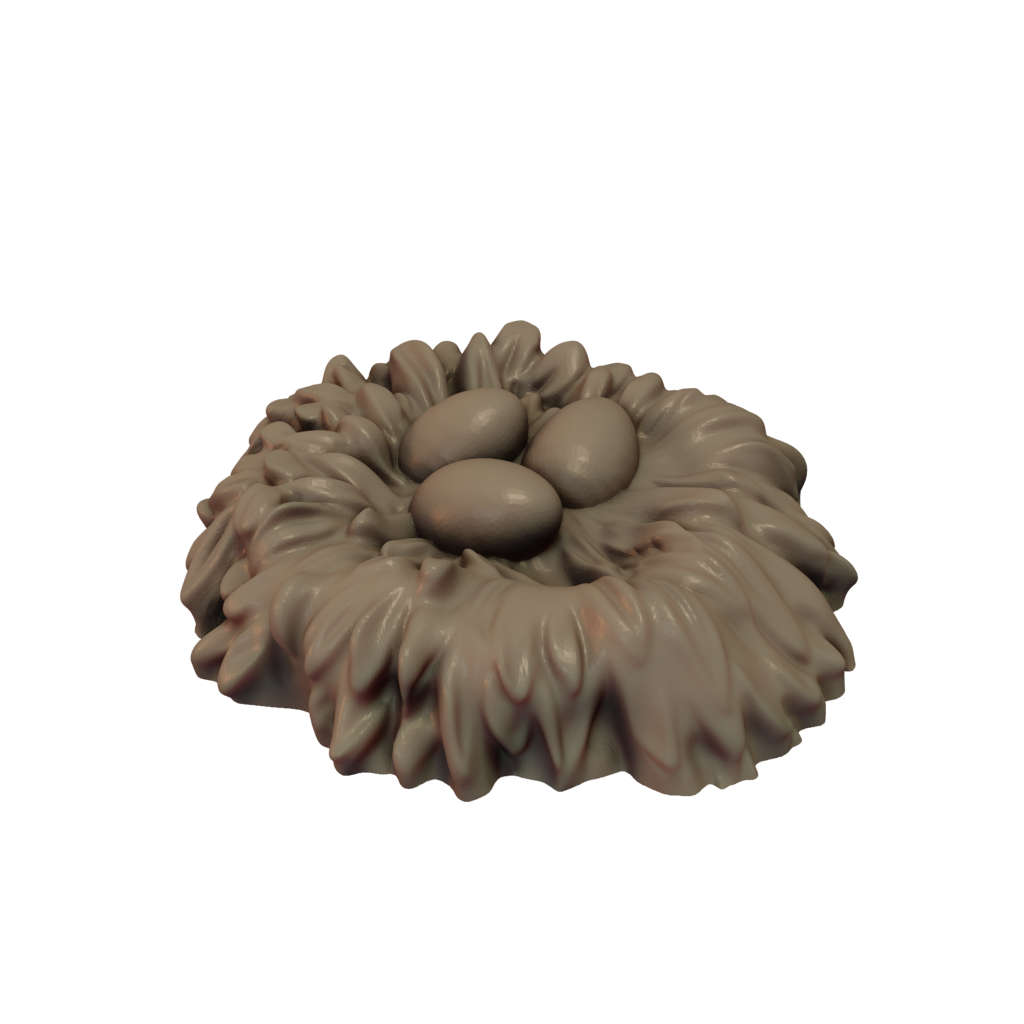 3D printed Dodo nest font view