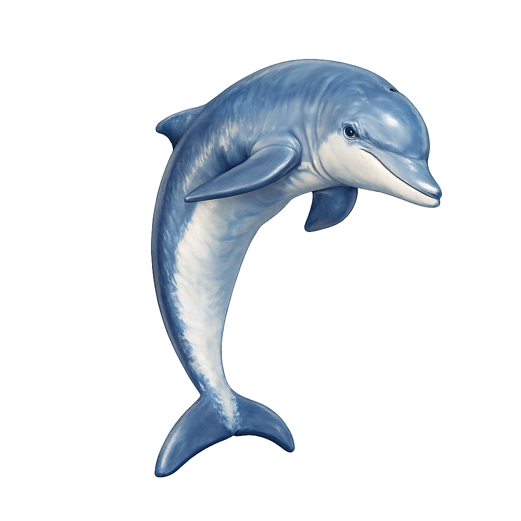 Painted Dolphin miniature