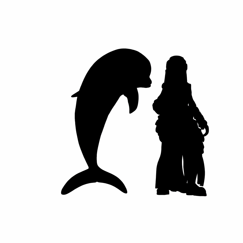 Dolphin scale comparison to 28mm human miniature
