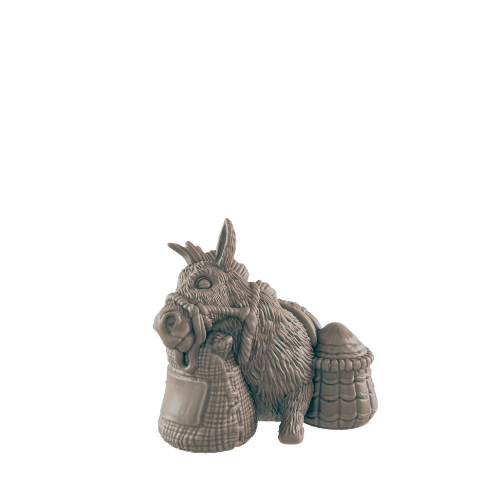 3D printed Donkey Sleeping front view