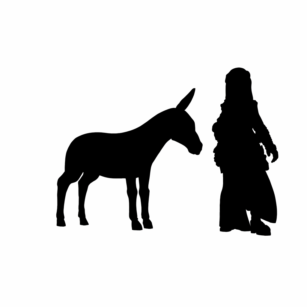 Donkey scale comparison to 28mm human miniature