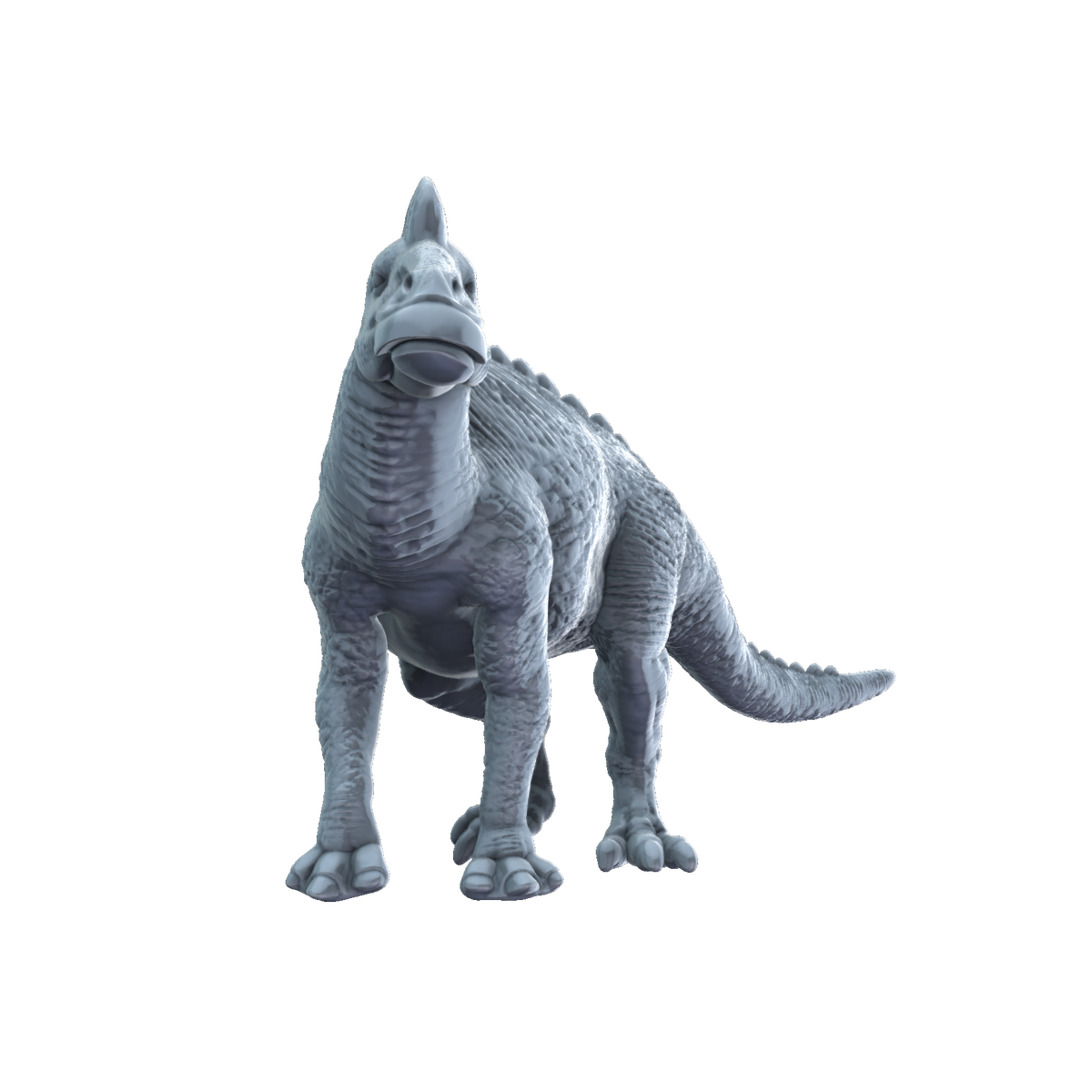 3D printed Edmontosaurus front view