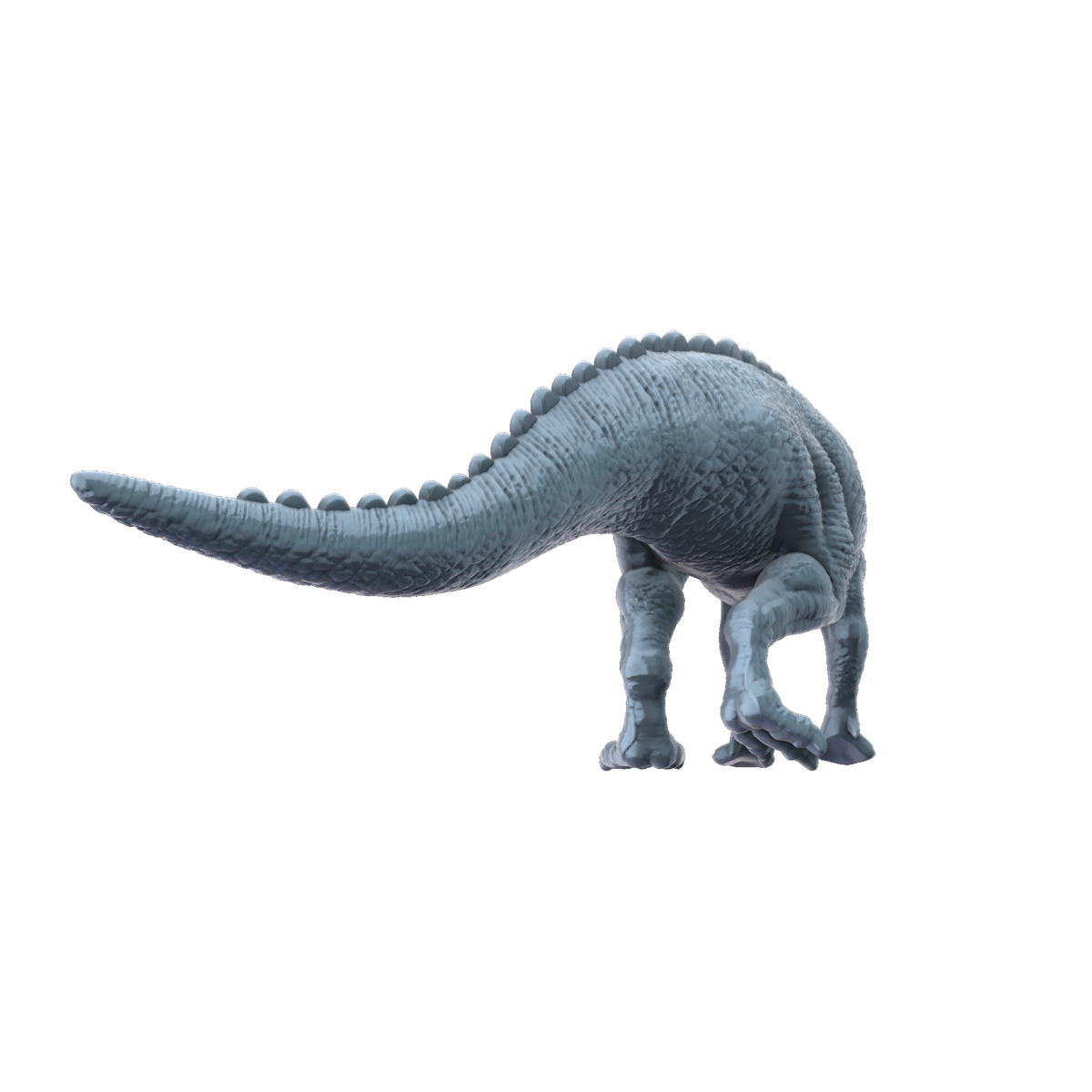 3D printed Edmontosaurus rear view