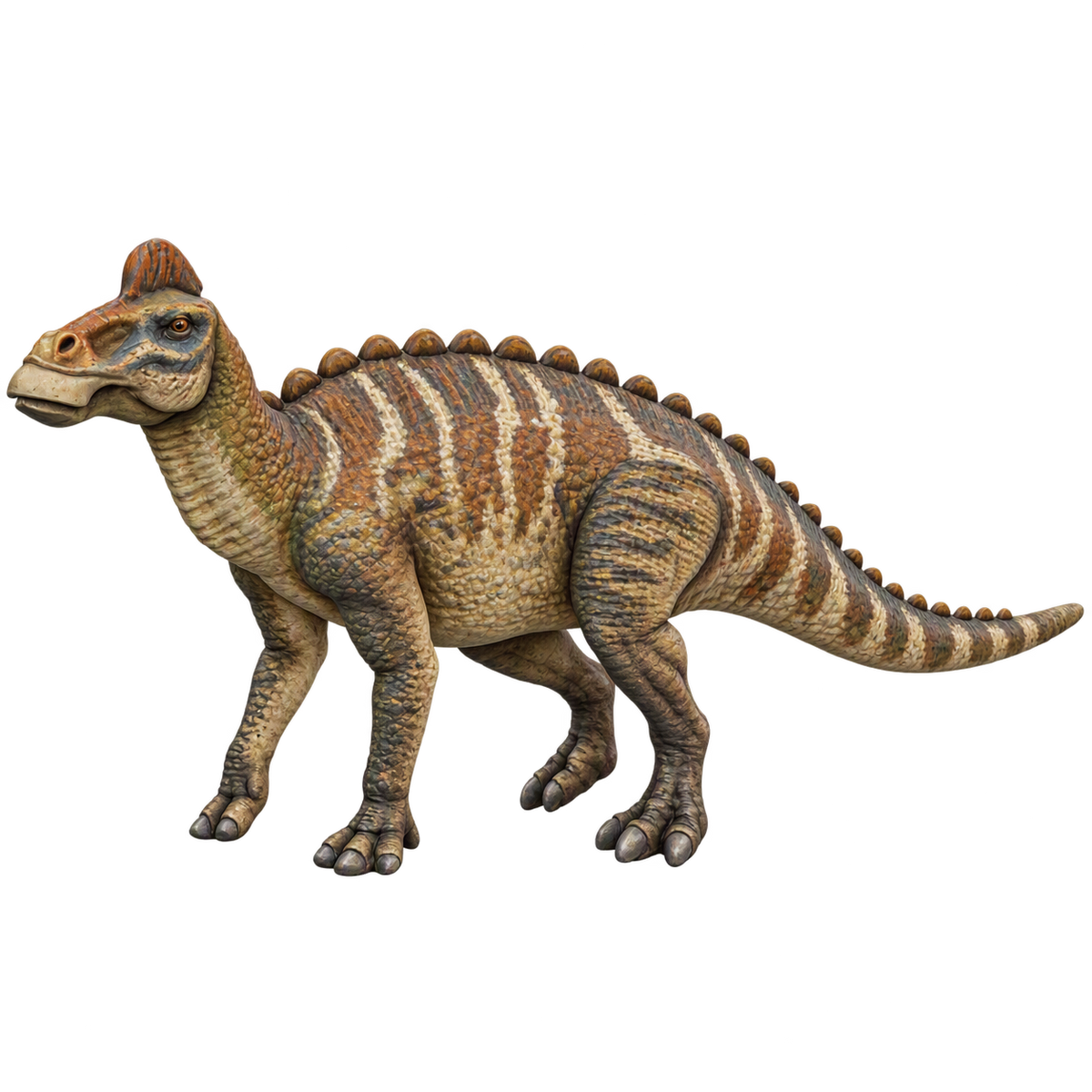 Painted Edmontosaurus 3d printed miniature