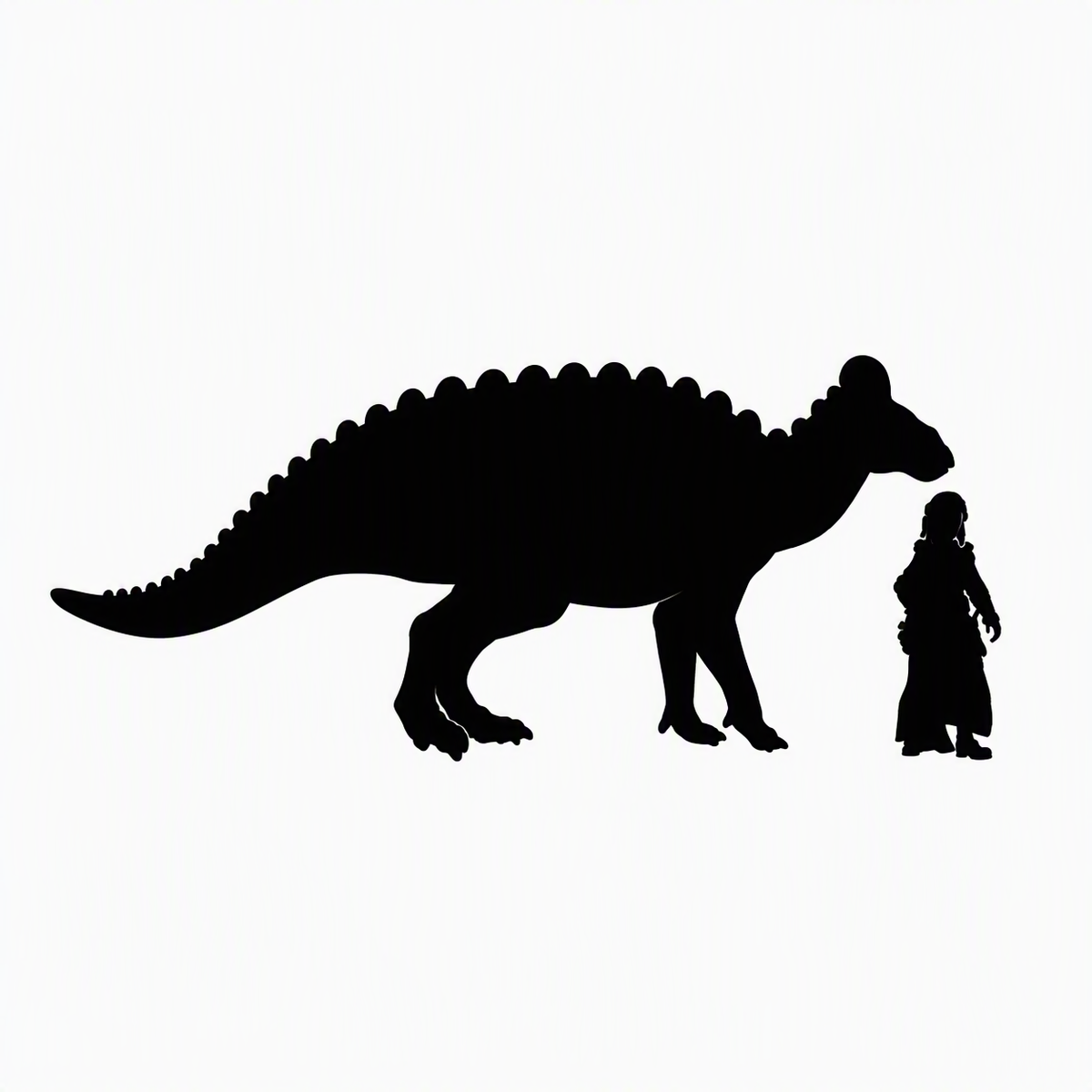 Edmontosaurus scale comparison to 28mm human miniature