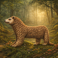 Ferret in a forest setting