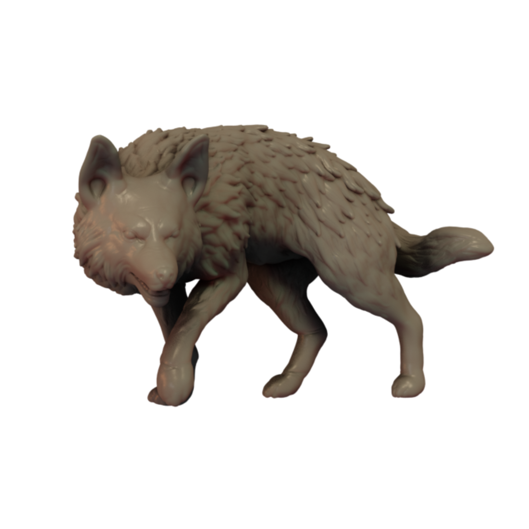Fox 3d Print render side view