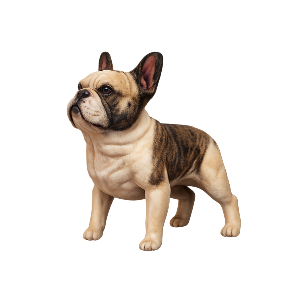 Painted French Bulldog miniature