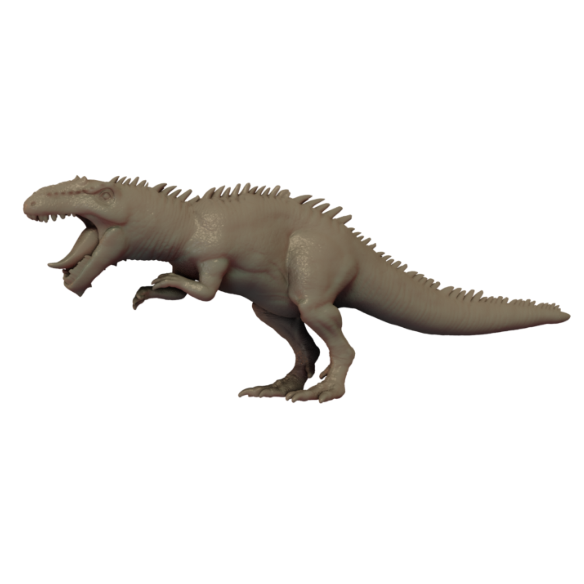 3D Printed Giganotosaurus miniature side view